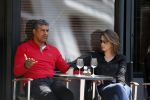 Amsterdam 31 mei 2013
Frank Rijkaard en zijn vrouw Stephanie op terras.
Peter Smulders bv