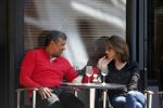 Amsterdam 31 mei 2013
Frank Rijkaard en zijn vrouw Stephanie op terras.
Peter Smulders bv