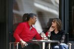 Amsterdam 31 mei 2013
Frank Rijkaard en zijn vrouw Stephanie op terras.
Peter Smulders bv