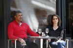 Amsterdam 31 mei 2013
Frank Rijkaard en zijn vrouw Stephanie op terras.
Peter Smulders bv