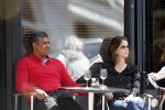 Amsterdam 31 mei 2013
Frank Rijkaard en zijn vrouw Stephanie op terras.
Peter Smulders bv