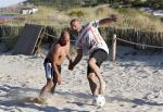 ibiza 14 juni 2013
Wesley en Rodney Sneijder aan het voetballen met Xelly en Rebecca Cabu v Kasbergen Gokhan Saki Reduan Diba en andere vrienden op het strand van Coco Beach.
Peter Smulders bv