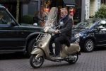 Amsterdam 5 oktober 2012
John Lukken op vespa scooter.
Peter Smulders bv