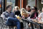 Amsterdam 31 mei 2013
Patrick Stoof (acteur komt een man bij de dokter) met vrouw /vriendin op terras.
Peter Smulders bv
