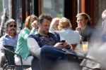 Amsterdam 31 mei 2013
Patrick Stoof (acteur komt een man bij de dokter) met vrouw /vriendin op terras.
Peter Smulders bv