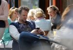 Amsterdam 31 mei 2013
Patrick Stoof (acteur komt een man bij de dokter) met vrouw /vriendin op terras.
Peter Smulders bv