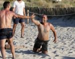 ibiza 14 juni 2013
Wesley en Rodney Sneijder aan het voetballen met Xelly en Rebecca Cabu v Kasbergen Gokhan Saki Reduan Diba en andere vrienden op het strand van Coco Beach.
Peter Smulders bv
