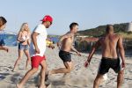 ibiza 14 juni 2013
Wesley en Rodney Sneijder aan het voetballen met Xelly en Rebecca Cabu v Kasbergen Gokhan Saki Reduan Diba en andere vrienden op het strand van Coco Beach.
Peter Smulders bv