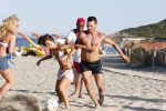 ibiza 14 juni 2013
Wesley en Rodney Sneijder aan het voetballen met Xelly en Rebecca Cabu v Kasbergen Gokhan Saki Reduan Diba en andere vrienden op het strand van Coco Beach.
Peter Smulders bv