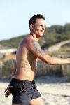 ibiza 14 juni 2013
Wesley en Rodney Sneijder aan het voetballen met Xelly en Rebecca Cabu v Kasbergen Gokhan Saki Reduan Diba en andere vrienden op het strand van Coco Beach.
Peter Smulders bv