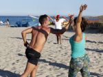 ibiza 14 juni 2013
Wesley en Rodney Sneijder aan het voetballen met Xelly en Rebecca Cabu v Kasbergen Gokhan Saki Reduan Diba en andere vrienden op het strand van Coco Beach.
Peter Smulders bv