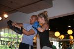 Amsterdam, 21 Mei 2013
Sita Vermeulen samen met Oswin Beingsick in de sportschool.
Foto Peter Smulders BV
