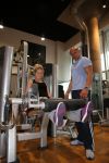 Amsterdam, 21 Mei 2013
Sita Vermeulen samen met Oswin Beingsick in de sportschool.
Foto Peter Smulders BV