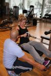 Amsterdam, 21 Mei 2013
Sita Vermeulen samen met Oswin Beingsick in de sportschool.
Foto Peter Smulders BV