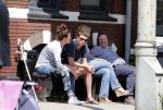 Amsterdam 5 juni 2013
Sven Kramer en zijn geblesseerde vriendin Naomi v As op terras. Naomi heeft haar kruisbanden afgescheurd.
Peter Smulders bv