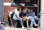 Amsterdam 5 juni 2013
Sven Kramer en zijn geblesseerde vriendin Naomi v As op terras. Naomi heeft haar kruisbanden afgescheurd.
Peter Smulders bv