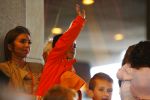 Noordwijk 5 juni 2014
Vertrek Nederlands elftal richting Brazilie vanaf Huis ter Duin. De vrouwen en de kinderen zwaaien de spelers uit. Patrick Rosanna en Shane Kluivert