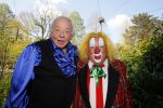 Alphen aan de Rijn 7 mei 2015
Patrick Martens (Koen),Aad van Toor (Adriaan), Bas van Toor (Bassie) en Janouk Kelderman (Keet) tijdens de opnamedag van de nieuwe speelfilm Keet & Koen en de speurtocht naar Bassie & Adriaan .