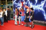 Amsterdam 22 april 2014
Premiere spiderman 2 in pathe Arena in Amsterdam. Andy v d Meijde met zijn vriendin Melisa v d Meijde Schaufeli en hun moeders