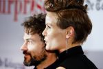 Amsterdam 18 mei 2015
Premiere de surprise van Mike v Diem met in de hoofdrollen Georgina Verbaan en Jeroen v Koningsbrugge. De premiere was in Tuschinski. Angela Schijf met man