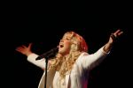 Amsterdam 11 mei 2015     
Presentaie castleden van de nieuwe stukken van Dommelgraaf en Cornelisse productions in de Meervaart.
Brigitte Nijman