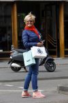 Amsterdam 12 mei 2015 
Caroline Tensen aan het shoppen