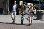 Amsterdam 11 mei 2015
Chantal janzen met haar man Marco en zoontje James op de cornelis schuytstraat.
