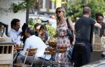 Amsterdam 11 mei 2015
Chantal janzen met haar man Marco en zoontje James op de cornelis schuytstraat.