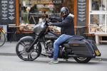 Amsterdam 27 mei 2015  
Dennis Rugenbregt op zijn Buddha to Buddha Harley Davidson motor