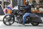 Amsterdam 27 mei 2015  
Dennis Rugenbregt op zijn Buddha to Buddha Harley Davidson motor