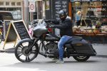 Amsterdam 27 mei 2015  
Dennis Rugenbregt op zijn Buddha to Buddha Harley Davidson motor