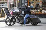 Amsterdam 27 mei 2015  
Dennis Rugenbregt op zijn Buddha to Buddha Harley Davidson motor