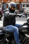 Amsterdam 27 mei 2015  
Dennis Rugenbregt op zijn Buddha to Buddha Harley Davidson motor