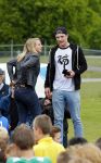 Arnhem 31 mei 2015
Voetbalclinic Klaas jan Huntelaar foundation op Papendal. Ook Enzo Knol en zijn vriendin Dee v d Zeeuw waren ook aanwezig.