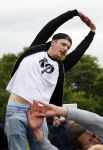 Arnhem 31 mei 2015
Voetbalclinic Klaas jan Huntelaar foundation op Papendal. Ook Enzo Knol en zijn vriendin Dee v d Zeeuw waren ook aanwezig.