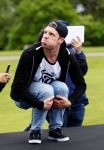 Arnhem 31 mei 2015
Voetbalclinic Klaas jan Huntelaar foundation op Papendal. Ook Enzo Knol en zijn vriendin Dee v d Zeeuw waren ook aanwezig.