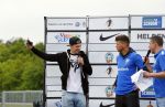 Arnhem 31 mei 2015
Voetbalclinic Klaas jan Huntelaar foundation op Papendal. Ook Enzo Knol en zijn vriendin Dee v d Zeeuw waren ook aanwezig.