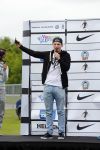 Arnhem 31 mei 2015
Voetbalclinic Klaas jan Huntelaar foundation op Papendal. Ook Enzo Knol en zijn vriendin Dee v d Zeeuw waren ook aanwezig.