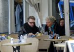 Amsterdam 19 mei 2015 
Eric Beekes op terras.