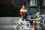 Amsterdam 21 mei 2015
Estelle Cruijff met een vriendin op terras.