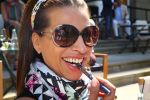 Amsterdam, 4 Juni 2015
Party van Talkies Magazine op het terras van het Hilton Hotel op de Apollolaan.
Esther Oosterbeek met electronische sigaret