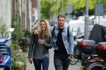 Amsterdam 1 juni 2015
Fajah Lourens met haar nieuwe vriend Gijs Scheringa.