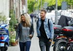 Amsterdam 1 juni 2015
Fajah Lourens met haar nieuwe vriend Gijs Scheringa.