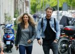 Amsterdam 1 juni 2015
Fajah Lourens met haar nieuwe vriend Gijs Scheringa.