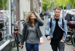 Amsterdam 1 juni 2015
Fajah Lourens met haar nieuwe vriend Gijs Scheringa.