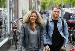 Amsterdam 1 juni 2015
Fajah Lourens met haar nieuwe vriend Gijs Scheringa.