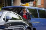 Amsterdam 9 mei 2015
Gerard Spong met zijn hondje en zijn Rolls Royce.