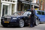 Amsterdam 9 mei 2015
Gerard Spong met zijn hondje en zijn Rolls Royce.
