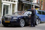 Amsterdam 9 mei 2015
Gerard Spong met zijn hondje en zijn Rolls Royce.
