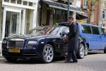 Amsterdam 9 mei 2015
Gerard Spong met zijn hondje en zijn Rolls Royce.